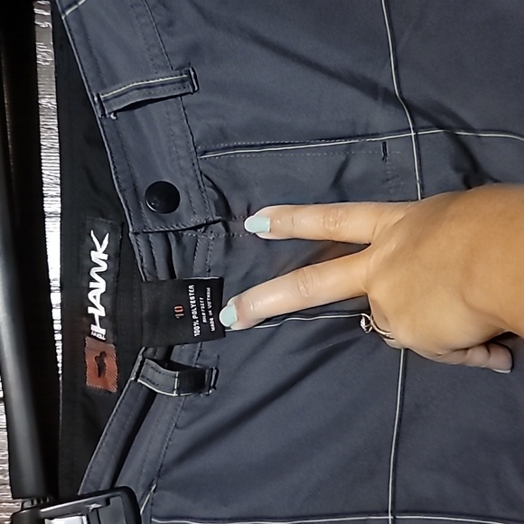 Tony Hawk Shorts Size 10 Grey Plaid Pattern - Picture 6 of 6